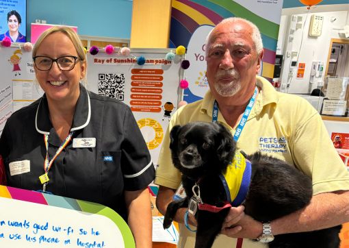 Daisy and Robert at a recent event to promote the CYP strategy pictured with Lead Nurse Julie Mellor